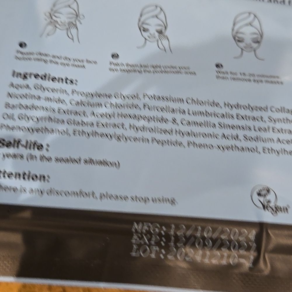 Hydrating Hyaluronic Eye Patches Women Mask Beauty Blue Unisex - Picture 10 of 14